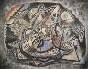 Wassily Kandinsky Szurke ovalis oil painting on canvas